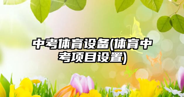 中考體育設備(體育中考項目設置)