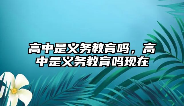 高中是義務(wù)教育嗎，高中是義務(wù)教育嗎現(xiàn)在