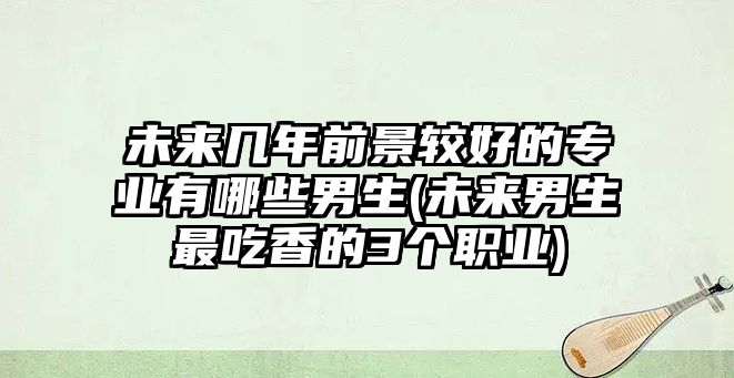 未來(lái)幾年前景較好的專業(yè)有哪些男生(未來(lái)男生最吃香的3個(gè)職業(yè))