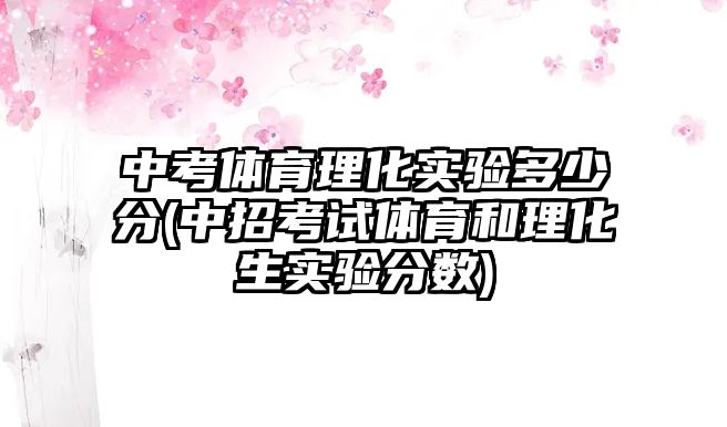 中考體育理化實驗多少分(中招考試體育和理化生實驗分?jǐn)?shù))