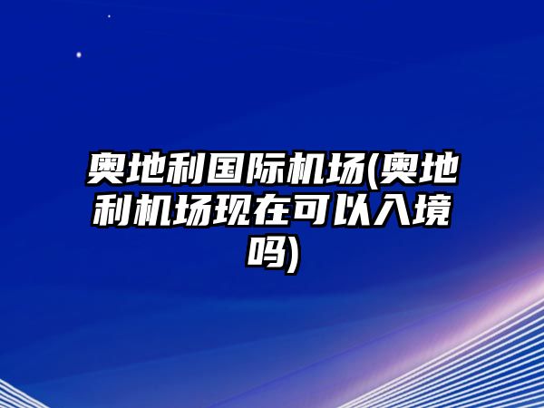 奧地利國際機(jī)場(chǎng)(奧地利機(jī)場(chǎng)現(xiàn)在可以入境嗎)