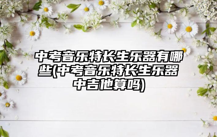 中考音樂特長(zhǎng)生樂器有哪些(中考音樂特長(zhǎng)生樂器中吉他算嗎)