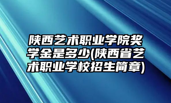 陜西藝術(shù)職業(yè)學(xué)院獎(jiǎng)學(xué)金是多少(陜西省藝術(shù)職業(yè)學(xué)校招生簡(jiǎn)章)