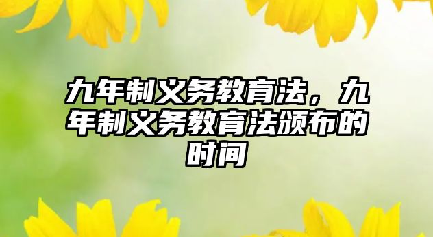 九年制義務(wù)教育法，九年制義務(wù)教育法頒布的時(shí)間