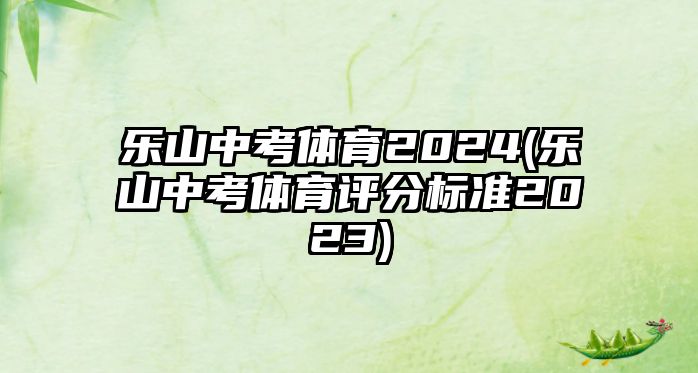 樂山中考體育2024(樂山中考體育評分標(biāo)準(zhǔn)2023)