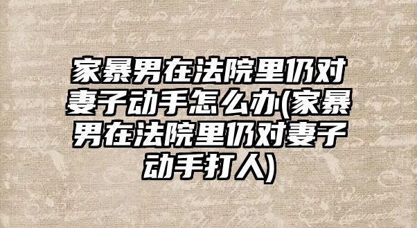 家暴男在法院里仍對妻子動手怎么辦(家暴男在法院里仍對妻子動手打人)