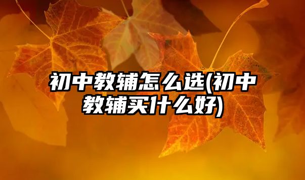 初中教輔怎么選(初中教輔買(mǎi)什么好)