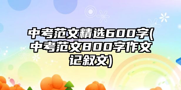 中考范文精選600字(中考范文800字作文記敘文)