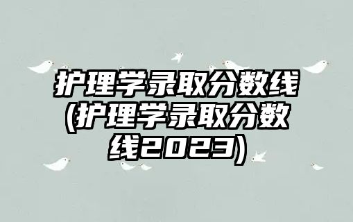 護理學(xué)錄取分數(shù)線(護理學(xué)錄取分數(shù)線2023)