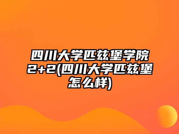 四川大學(xué)匹茲堡學(xué)院2+2(四川大學(xué)匹茲堡怎么樣)