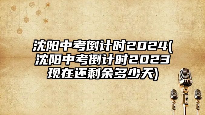 沈陽中考倒計(jì)時(shí)2024(沈陽中考倒計(jì)時(shí)2023現(xiàn)在還剩余多少天)