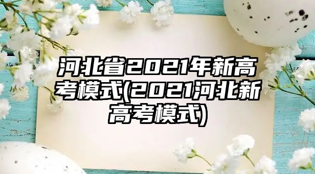 河北省2021年新高考模式(2021河北新高考模式)