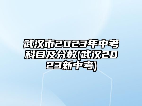 武漢市2023年中考科目及分?jǐn)?shù)(武漢2023新中考)