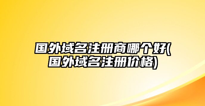 國外域名注冊商哪個好(國外域名注冊價格)