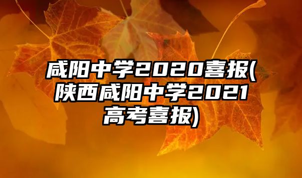 咸陽中學(xué)2020喜報(bào)(陜西咸陽中學(xué)2021高考喜報(bào))